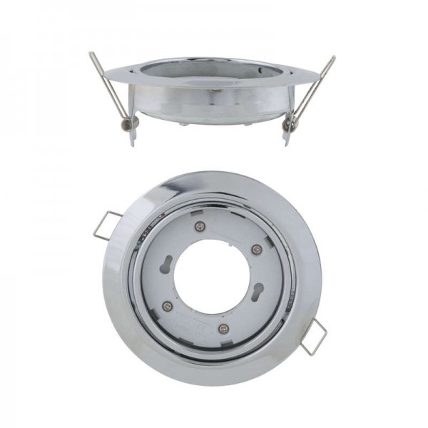  Светильник ультратонкий поворотный встраиваемый GX53/H5-M SILVER 1 PROM корпус серебр. упак. картон Uniel 10946 