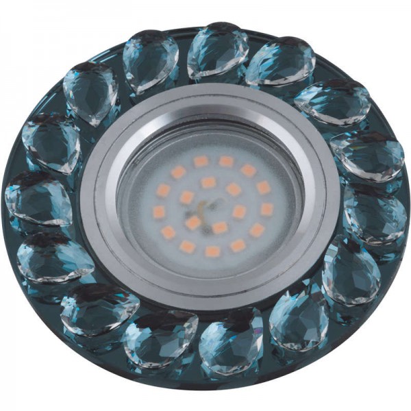 Светильник DLS-P107 GU5.3 CHROME/SMOKE+CLEAR "Peonia" Fametto 10635 