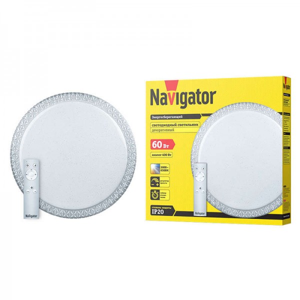  Светильник 61 663 NBL-RC02-60-MK-IP20-LED хрусталь Navigator 61663 