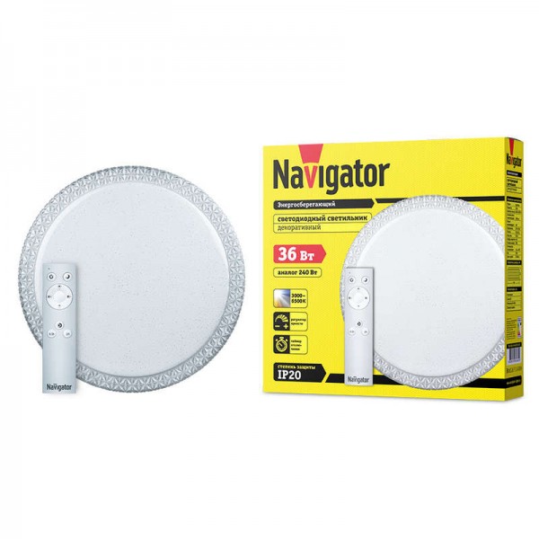  Светильник 61 662 NBL-RC02-36-MK-IP20-LED хрусталь Navigator 61662 