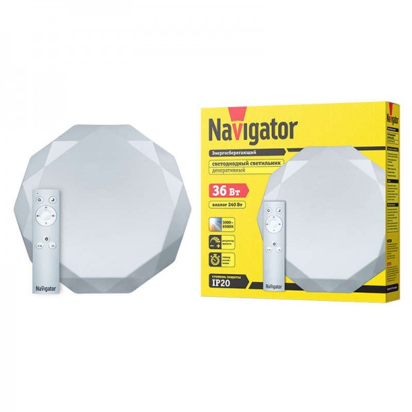  Светильник 61 660 NBL-RC01-36-MK-IP20-LED алмаз Navigator 61660 