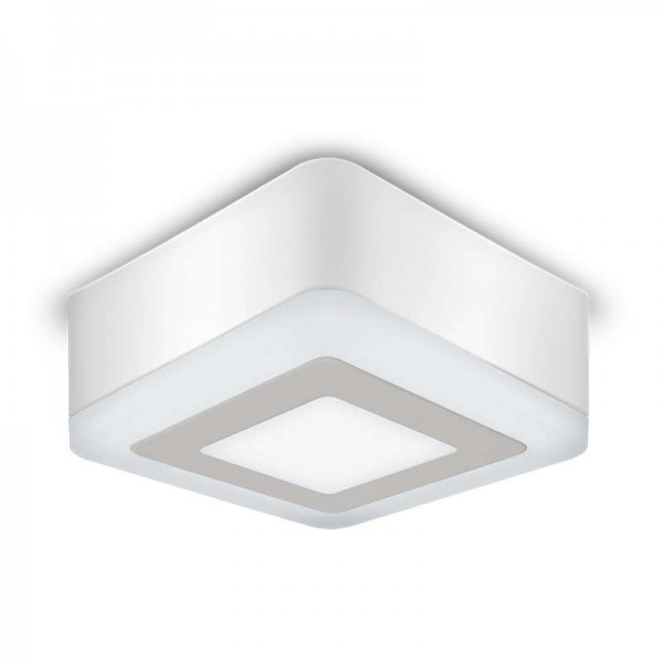  Светильник светодиодный Backlight BL221 105х105х40 6Вт 4000К накладной квадрат акрил Gauss BL221 