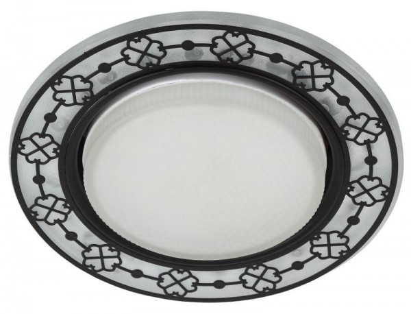  Светильник DK LD28 WH/BK декор cо светодиодной подсветкой GX53 бел./черн. ЭРА Б0037390 