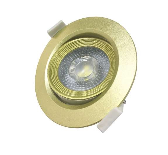  Светильник светодиодный PSP-R 9044 GOLD 7Вт 4000К 38град. круг/поворот IP40 JazzWay 5014954 