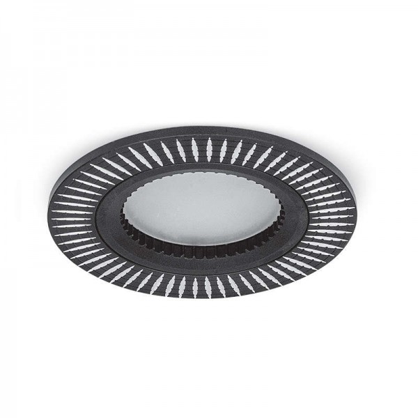  Светильник Aluminium AL014 GU5.3 круглый черн./хром Gauss AL014 