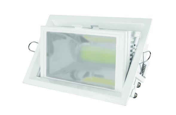  Светильник светодиодный Downlight 241х154х100 30Вт 3000К 1/6 поворотный квадратный VARTON V1-R0-00058-10000-2003030 