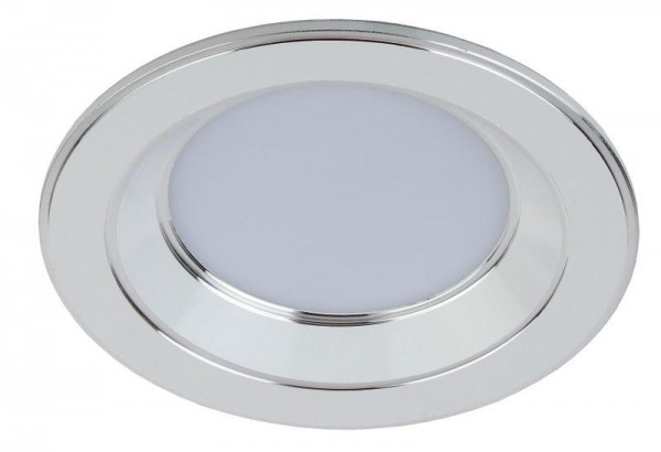  Светильник светодиодный KL LED 15-9 WH/CH круглый"серебряная окантовка" 9Вт 4000К d120 бел./серебро ЭРА Б0028285 