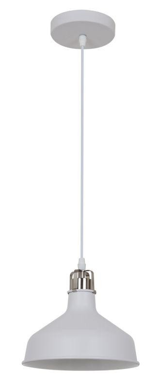  Светильник PL-425S С71 подвес. Amsterdam 1хE27 60Вт 230В бел.+хром Camelion 13025 