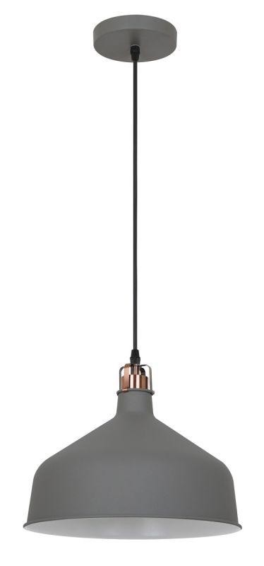  Светильник PL-425L С73 подвес. Amsterdam 1хE27 60Вт 230В сер.+медь Camelion 13030 