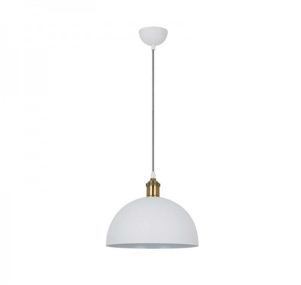  Светильник PL-601L С69 подвес. LOFT 1хE27 40Вт 230В бел.+старин. медь Camelion 13099 