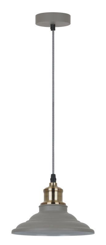  Светильник PL-600 С68 подвес. LOFT 1хE27 40Вт 230В сер.+старин. медь Camelion 13093 