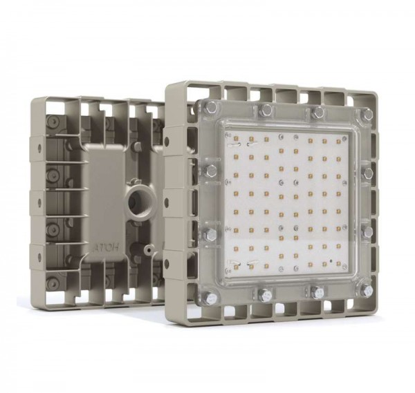  Светильник взрывозащищенный АТ-ДСП-11/30-220VAC-IP67-EX LED 30Вт 4600лм 120Led 4500-5000К Атон АТДСП1130220VACIP67EX 