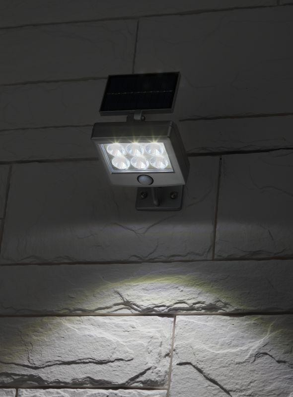  Прожектор садовый ERAFS048-08 6LED 150лм с датчиком движения солнечная батарея ЭРА Б0044248 