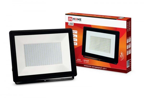  Прожектор СДО-8 LED 200Вт 230В 6500К 18000лм IP65 IN HOME 4690612030081 