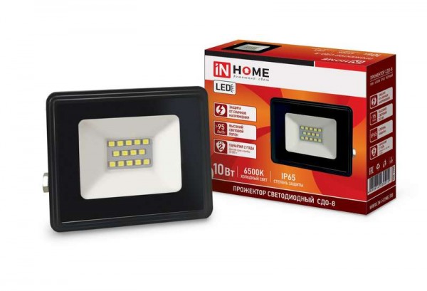  Прожектор светодиодный СДО-8 20Вт 230В 6500К 1900лм IP65 IN HOME 4690612030029 