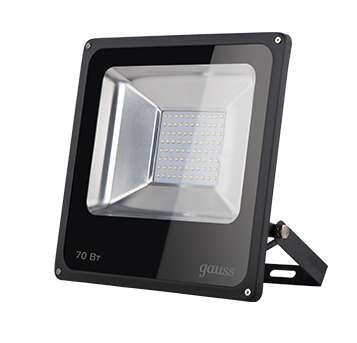  Прожектор светодиодный Elementary LED 70Вт IP65 6500К черн. Gauss 613100370 
