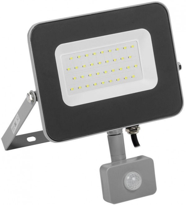  Прожектор СДО 07-30Д LED 30Вт IP44 6500К с датчиком движ. сер. ИЭК LPDO702-30-K03 