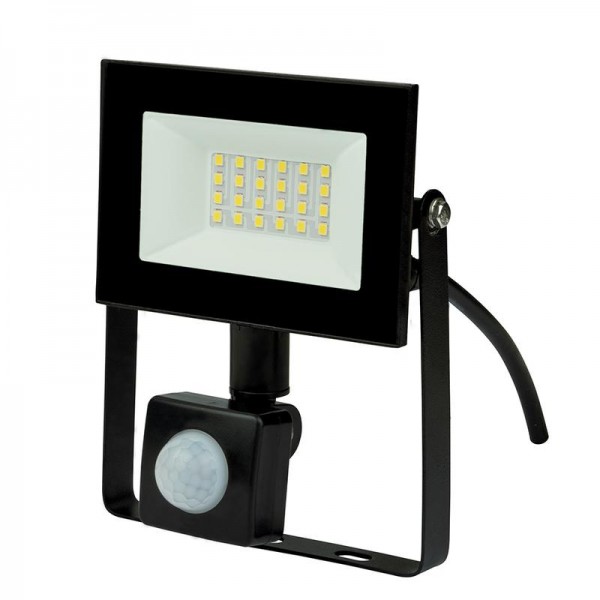  Прожектор светодиодный ULF-F62-30W/6500K SENSOR IP54 200-240В BLACK с датчиком движения и освещенности 6500К черн.Uniel UL-00007125 