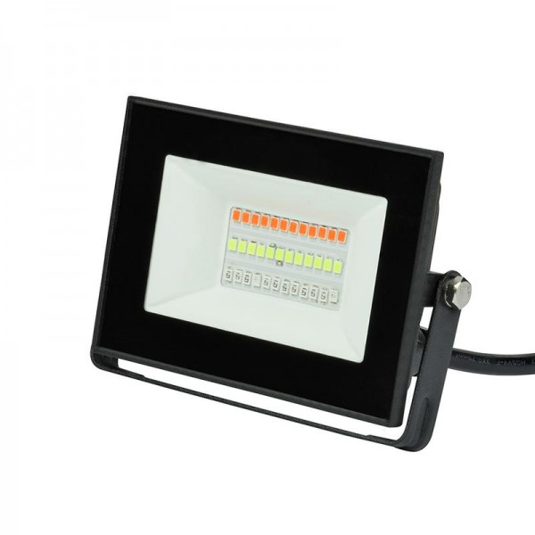  Прожектор светодиодный ULF-F60-20W/RGB IP65 200-240В BLACK мультиколор пульт ДУ (в/к) черн. Uniel UL-00007144 