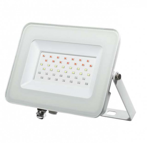  Прожектор светодиодный PFL- 30Вт RGB WH IP65 JazzWay 5012103 