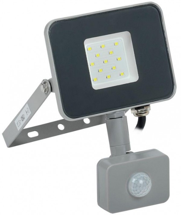  Прожектор СДО 07-10Д LED 10Вт IP44 6500К с датчиком движ. сер. ИЭК LPDO702-10-K03 