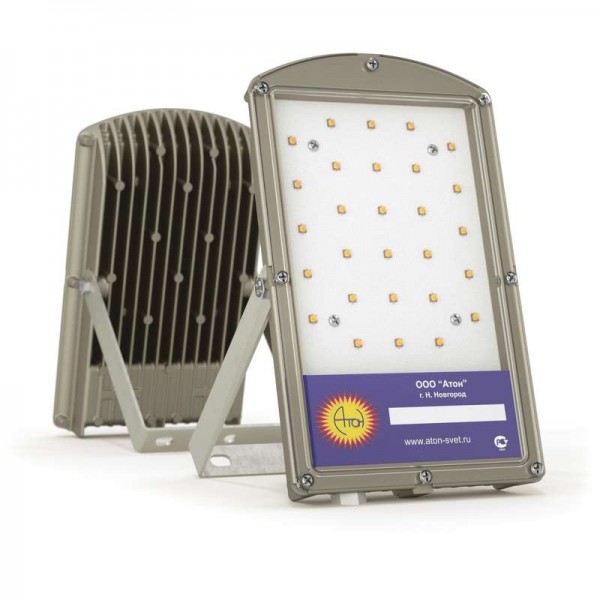  Прожектор LP01-040-W80-220VAC-IP65 "Turtle" LED 40Вт IP65 5000К 80град. АТОН LP01040W80220VACIP65 