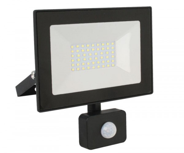  Прожектор светодиодный с датчиком LFL-3002S C02 30Вт 230В 6500К черн. Ultraflash 13330 