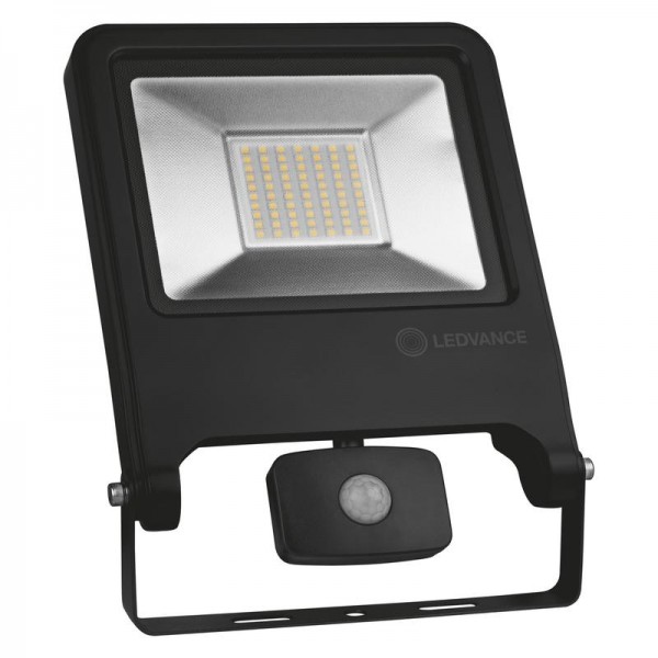  Прожектор светодиодный FLOODLIGHT VALUE SENSOR 50Вт 4000К IP44 с датчиком черн. BK LEDVANCE 4058075268746 