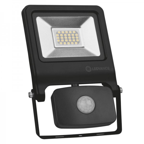  Прожектор светодиодный FLOODLIGHT VALUE SENSOR 20Вт 4000К IP44 с датчиком черн. BK LEDVANCE 4058075268708 