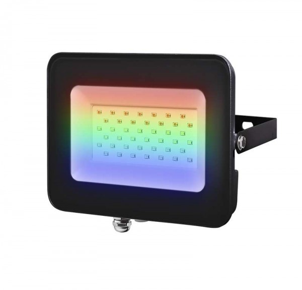  Прожектор светодиодный PFL-30W RGB BL IP65 черн. JazzWay 5016408 