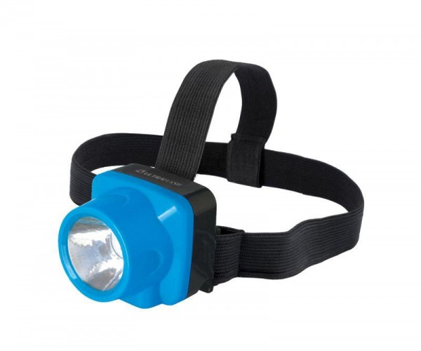  Фонарь налобный аккумуляторный LED5375 220В 0.4Вт LED 2 реж. пластик голуб. Ultraflash 14252 