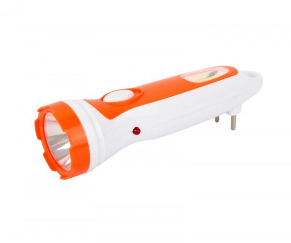 Фонарь аккумуляторный LED3860 220В бел. /оранж. 1+COB LED 2 реж. SLA пластик Ultraflash 14249 