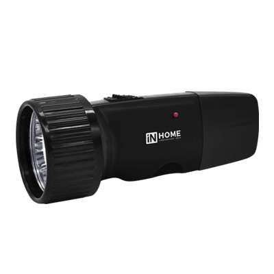 Фонарь аккумуляторный ручной MLA 01-B 5LED 120лм 6ч 2 реж. з/у 230В черн. IN HOME 4690612031736 