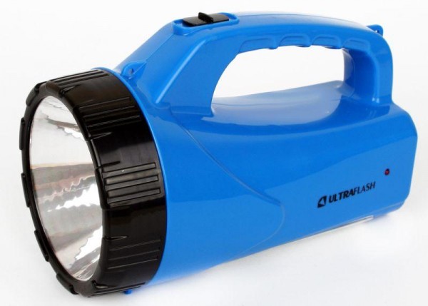  Фонарь LED3818SM (аккум 220В 3Вт LED+12SMD LED 2 режима SLA син.) Ultraflash 12104 / 12889 