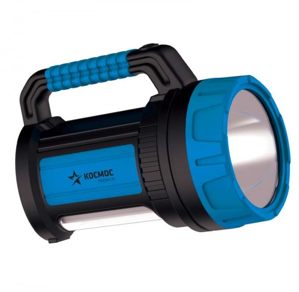  Фонарь светодиодный аккум. KOSMOS premium 7W LED зарядное устройство 220/12В USB зарядка телефона КОСМОС KOSACCU9107WUSB 