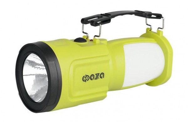  Фонарь аккумуляторный 1Вт+24 SMD AccuF8-L1W/L24-gn ФАZА 5006683 