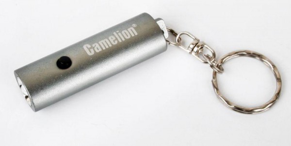  Фонарь-брелок LED18-1R 1 LED 4xG3 металлик овал в компл. алюм. блистер Camelion 13355 