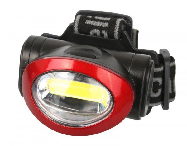  Фонарь налобный LED5382 COB 4 реж 3XLR03 в компл пласт откр. блистер черн. Camelion 13366 