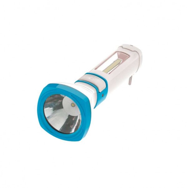 Фонарь светодиодный аккум. 3W LED 3 режима бок. панель COB 2Вт с зарядным устройством КОСМОС KOCAc7023WLED 