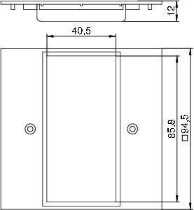  Накладка блока питания VH для монтажа устройств 95х95мм VH-P5 RW OBO 6109835 