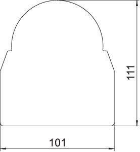  Подкладка резиновая для электромонтаж. колонны 110х100х4мм ISS GU110100 OBO 6290358 
