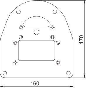  Пластина напольная для электромонтаж. колонны ISSBP110100WA OBO 6290331 