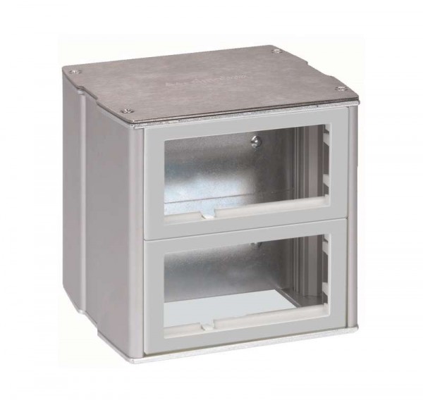  Мини-башня 2-сторонняя на 8-мод. К45 130х133х128 алюм. Simon Connect KT800-8 