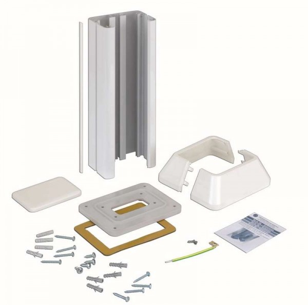  Мини-колонна 1сторона на 2 S-мод. 336х71.5(125)х109.5(164)мм бел. Simon Connect ALC312-9 