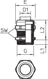  Ввод кабельный V-TEC VM16 EMV OBO 2086207 