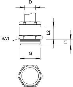  Ввод кабельный латунь 163 MS M12 OBO 2083612 
