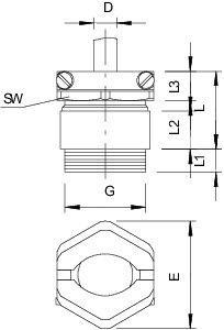  Ввод кабельный латунь 159 MS PG 9 OBO 2046091 