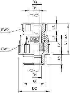  Ввод кабельный 106 M 20 PS OBO 2035332 