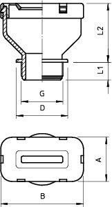  Ввод кабельный плоский PG21 106 FL 21 14 40 OBO 2012928 