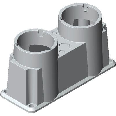  Фланец OEZXC12L нижний II/C для руб. в пласт. боксе 2xd20.5 + 2xd10 ABB 1SCA022560R5730 